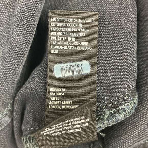 Free People We The Free Dark wash Skinny denim jeans SZ 28 Raw hem Stretch NWOT - Picture 10 of 16